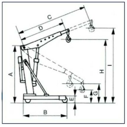 EXPRESS ΥΔΡΑΥΛΙΚΟ ΓΕΡΑΝΑΚΙ 1 TON ΠΤΥΣΣΟΜΕΝΟ (60655)