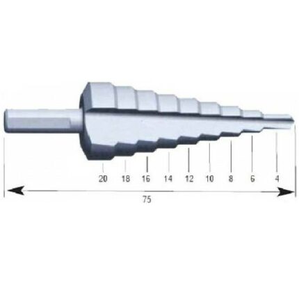 BULLE: ΤΡΥΠΑΝΙ ΚΩΝΙΚΟ ΜΕΤΡΙΚΟ HSS 4-20mm (68659)