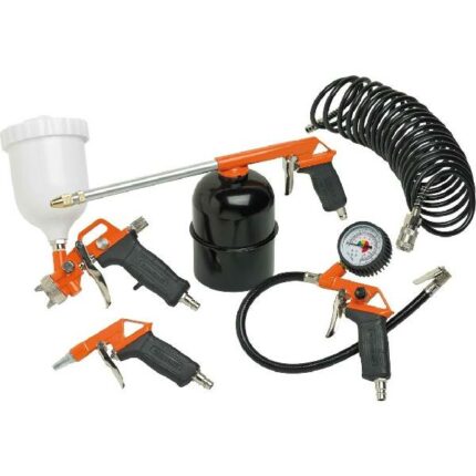 BLACK & DECKER ΣΕΤ ΑΕΡΟΣ ΚΙΤ 5 ΤΕΜ. ΜΕ ΠΙΣΤΟΛΙ ΒΑΦΗΣ ΑΝΩ ΔΟΧΕΙΟ (9045852BND)